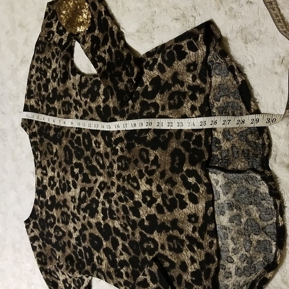 Signature Studio Animal Print Top Shirt Size Large Mob Wife - Picture 5 of 8